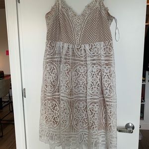 Ivory lace summer dress